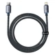 Кабель Baseus Crystal Shine PD 20W USB-C to Lightning CAJY000201 (Сірий, 2м) - изображение 2