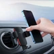 Автотримач для телефону Baseus Metal Age II Gravity Car Mount (Round Air Outlet Version) SUJS030001 (Чорний) - изображение 7