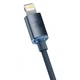 Кабель Baseus Crystal Shine PD 20W USB-C to Lightning CAJY000201 (Сірий, 1.2м) - изображение 6