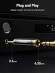 Перехідник 3.5 на 6.35 (6.5) мм UGreen AV168 HIFI Audio 60711 (Чорний) - зображення 6