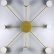 Стіловий LED світильник золотистого кольору Line.F DE 34/8 GD - зображення 3