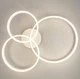 Потолочная LED люстра в белом на 3 кольца | Line F | Арт. A8008/3 WT - изображение 3