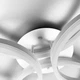 Стілова LED люстра в білому корпусі на 4 кільця Line.FA 8008/2+2 WH - зображення 4