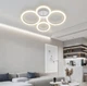 Светодиодная люстра Senta на 4 кольца с RGB 60х38 см | Line F | Арт. A2374/2+2 RGB WT - изображение 1