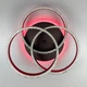 LED світильник coffee на 3 кільця з хромованою смужкою d30 см Line.FA 55063/3С RGB CF+CR - зображення 3