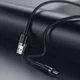 Кабель Baseus Cafule Cable USB 2.0 DC 3.5 mm 2A CADKLF-G1 (Чорний/Сірий, 1м) - изображение 6