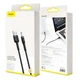 Кабель Baseus Cafule Cable USB 2.0 DC 3.5 mm 2A CADKLF-G1 (Чорний/Сірий, 1м) - изображение 10