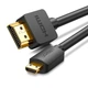 HDMI кабель UGreen 30148 Micro HDMI to HDMI з підтримкою 4K/3D (Чорний, 1м) - зображення 1