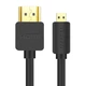 HDMI кабель UGreen 30148 Micro HDMI to HDMI з підтримкою 4K/3D (Чорний, 1м) - зображення 2