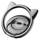 Кільце-тримач для смартфона Baseus Cat Ear Ring Bracket SUMA-01 (Чорне) - зображення 1