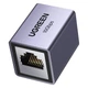 З'єднувач RJ45 UGreen NW261 Gigabit Ethernet Cat(5-8) F/F 10Gbps Aluminium 15117 (Сірий) - зображення 1