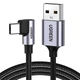 Кабель Ugreen USB 2.0 to Angled USB Type-C 3A US284 70255 (Чорний, 3м) - зображення 1