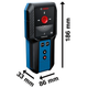 Детектор прихованої проводки металу (металодетектор) Bosch GMS 120-27 : 120мм глибина пошуку (0601081700) - зображення 9