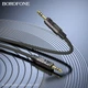 Аудиокабель BOROFONE BL22 3.5mm male to 3.5mm male, TPE, 1m, Black 6941991117725 - изображение 6