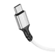 Кабель BOROFONE BX83 Type-C Famous silicone charging data cable White (6974443386424) - зображення 3