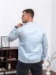 Рубашка мужская в полоску Casual рубашки мужские из хлопка Teamv Синяя полоска L - изображение 5