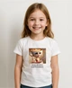 Футболка хлопковая RhinoPrint Ballerina Cappuccino Балерина Капучино Белая 3-4 года 98-104см - изображение 1