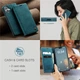 Чохол-книжка CaseMe із нубука для iPhone 16 Plus Бірюзовий - зображення 3