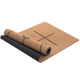 Коврик для йоги пробковый каучуковый Yoga mat Record Коричневый FI-7156-10 - изображение 1
