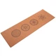 Килимок для йоги корковий каучуковий Yoga mat Record Коричневий FI-7156-8 - зображення 4