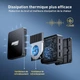 Мини ПК KinHank KP100 / Intel N100 / RAM 16GB / SSD 512GB / 3 х HDMI / 2 х LAN / Wi-Fi 6 / Bluetooth 5.2 / Windows 11 / Black Б/В - изображение 3