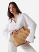 Zestaw (torebka shopper + kosmetyczka) damski Guess Vikky II HWWS9318290-NTC Brązowy - obraz 2