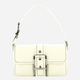 Torebka bagietka damska ze skóry naturalnej Michael Kors Colby 30S4SBAL2L-085 Biała - obraz 1