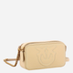 Torebka crossbody damska skórzana Pinko Carrie 103799A1LF-C50Q Beżowa - obraz 3