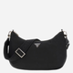 Сумка крос-боді через плече жіноча тканинна середня Guess Eco Gemma HWEYG839501-BLA Чорна (800070334960) - зображення 1