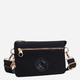 Torebka crossbody damska materiałowa Kipling Riri KPKI330262Q1001 Czarna - obraz 4
