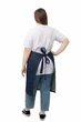 Фартук для официанта короткий с разрезом ONE SIZE джинсовый - изображение 9