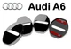 Накладка (заглушка) замка дверей Audi A6 (4 двери) Черные - изображение 1