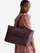 Torebka shopper damska duża Liu Jo AF4027E0031-00136 Bordowa - obraz 2