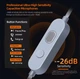 Кабель KZ M2 для наушников IEM 0.75 мм 2Pin со встроенным ЦАП и микрофоном OLED дисплеем и переключением звуковых режимов Hi-Res Bass Standard посеребренный бескислородный медный провод для студийного Hi-Fi звука длиной 1.25 метра - изображение 6