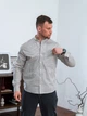 Рубашка мужская в полоску Casual рубашки мужские из хлопка Teamv Черная полоска L - изображение 5
