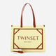 Torebka shopper damska materiałowa Twinset Matera 251TB7081-12186 Beżowa - obraz 1
