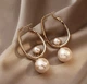 Серьги бижутерия Две жемчужины Fashion Jewelry золотистые - изображение 9