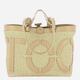 Torebka shopper damska duża IUNTOO Sibilla 181202-NATURALE+CAMMELLO-C81 Beżowa - obraz 2