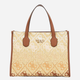 Сумка шопер жіноча тканинна Guess Silvana HWSW8665220-COL Коричнева (800070334979) - зображення 1