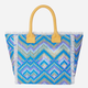 Torebka shopper damska materiałowa Braccialini Summer B18221-TC-3261 Niebieska - obraz 3