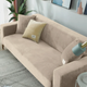 Захисний чохол на тримісний диван Diana Textile Plush Velvet, 190x230 см, Пісочний - зображення 3