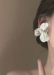 Сережки женские орхидеи с бусинками Fashion Jewelry Серебристые 16858 - изображение 7