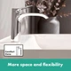 Cмеситель для умывальника однорычажный HANSGROHE Vivenis CoolStart хром латунь с донным клапаном 75023000 - изображение 7