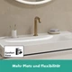 Змішувач для умивальника одноважільний HANSGROHE Tecturis CoolStart EcoSmart+ бронза латунь з донним клапаном 73353140 - зображення 3