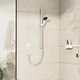 Внешняя часть смесителя без скрытой части HANSGROHE DuoTurn S белый металл 155x155мм 75618700 - изображение 3
