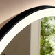 Дзеркало у ванну HANSGROHE Xarita Lite 90x90см із підсвіткою кругле 54967670 - зображення 5