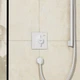 Зовнішня частина змішувача без прихованої частини HANSGROHE DuoTurn E білий метал 155x155мм 75617700 - зображення 2