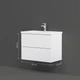 Тумба із умивальником AM.PM Gem 75x58x42см підвісна біла MGA-FHX07522WG-WCC0752WG - зображення 7