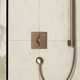 Зовнішня частина змішувача без прихованої частини HANSGROHE DuoTurn E бронза метал 155x155мм 75617140 - зображення 2