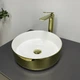 Умывальник накладной VBI Prato 360x360x125мм круглый золото VBI-011415 - изображение 3